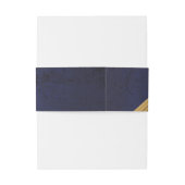 Donkerblauw met gouden baard uitnodigingen wikkel (Achterkant Voorbeeld)