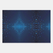 Donkerblauw met Sprinkles Inpakpapier Vel (Voorkant 3)