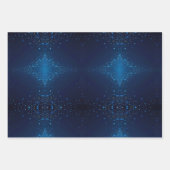 Donkerblauw met Sprinkles Inpakpapier Vel (Voorkant)