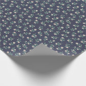 Donkerblauw met witte en groene omhulling van het  cadeaupapier (Hoek)