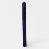 Donkerblauw modern minimalistisch eenvoudig monogr Case-Mate iPhone case (Achterkant/links)