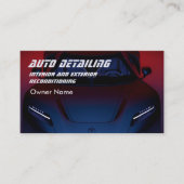 Donkerblauw Modern Visitekaartje (Voorkant)