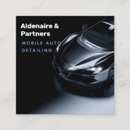 Donkerblauw Modern Visitekaartje