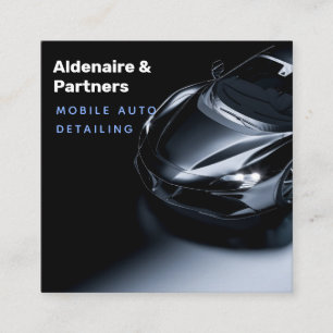 Donkerblauw Modern Visitekaartje