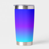 Donkerblauw naar Lichtblauw Verloop Personaliseer Geïsoleerde Drinkbeker (Rechts)