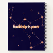 Donkerblauw notitieboek (ruimte ontwerp notitieboe (Achterkant)