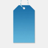 Donkerblauw Ombre Cadeaulabel (Voorkant)