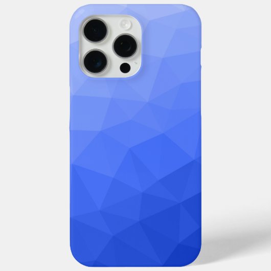 Donkerblauw ombre verloop geometrisch mesh patroon Case-Mate iPhone case (Achterkant)