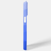 Donkerblauw ombre verloop geometrisch mesh patroon Case-Mate iPhone case (Achterkant / Rechts)