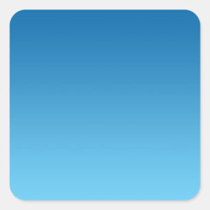 Donkerblauw Ombre Vierkante Sticker