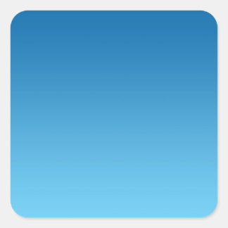 Donkerblauw Ombre Vierkante Sticker
