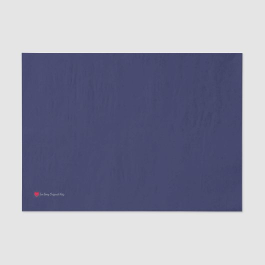 Donkerblauw ontkoppelingspagina tissuepapier (Voorkant)