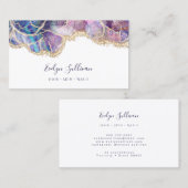 donkerblauw optisch visitekaartje (Voorkant / Achterkant)