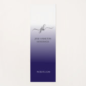 Donkerblauw Paarse Aangepaste Logo Yogamat (Voorkant)