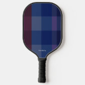 Donkerblauw, paarse, maroon-witpalmpeddel pickleball paddle (Achterkant)