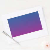 Donkerblauw & Paarse Ombre Rechthoekige Sticker (Envelop)