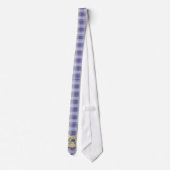 Donkerblauw Plaid Paasfeest Stropdas (Achterkant)