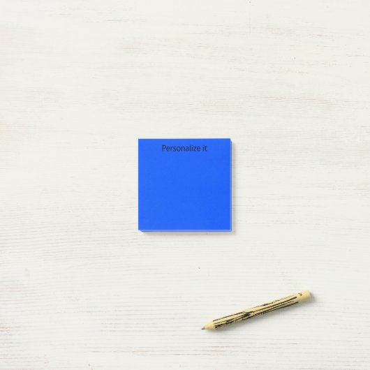 Donkerblauw Post-it® Notes (Op bureau)