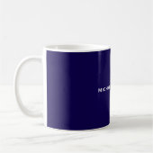 Donkerblauw Professional Plain Modern Koffiemok (Links)