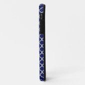 Donkerblauw Quatrefoil-patroon Case-Mate iPhone Case (Achterkant/links)