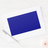 Donkerblauw Rechthoekige Sticker (Envelop)