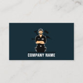 Donkerblauw Reparatie & Onderhoud Handyman Visitekaartje (Voorkant)