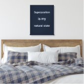 Donkerblauw Roboto Quantum Engineer Wandkunst Canvas Afdruk (Insitu (Slaapkamer))