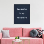 Donkerblauw Roboto Quantum Engineer Wandkunst Canvas Afdruk (Insitu (Woonkamer))