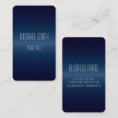 Donkerblauw Roestvrij staal Visitekaartje (Voorkant / Achterkant)