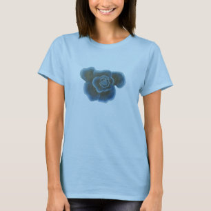 Donkerblauw Roos Schilderen Tshirts