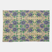 Donkerblauw Roos Theedoek (Horizontaal)