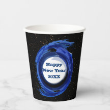 Donkerblauw 's nachts, gelukkig nieuwjaar 20xx