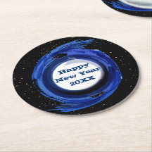 Donkerblauw 's nachts, gelukkig nieuwjaar 20xx