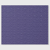 Donkerblauw Same Komon Cadeaupapier (Vlak)