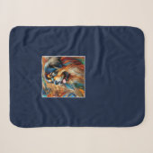 Donkerblauw Sherpa Deken TM Hoofd (Voorkant (horizontaal))