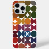 Donkerblauw Sinaasappel Rood Groen Mideeuw Kunstpa Case-Mate iPhone Case (Achterkant)