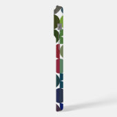 Donkerblauw Sinaasappel Rood Groen Mideeuw Kunstpa iPhone Hoesje (Linkerkant)