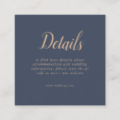 Donkerblauw Soft QR Code Details behuizing Kaart (Voorkant)