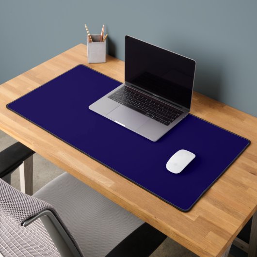 Donkerblauw Solid Color Desk Mat (Kantoor 2)