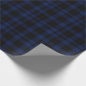 Donkerblauw speldenpapier cadeaupapier (Hoek)