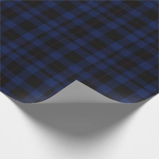 Donkerblauw speldenpapier cadeaupapier (Hoek)