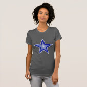 Donkerblauw Star White, T-shirt grijs (Voorkant volledig)