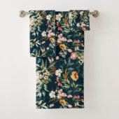 Donkerblauw  stijlventilator bad handdoek (Insitu)