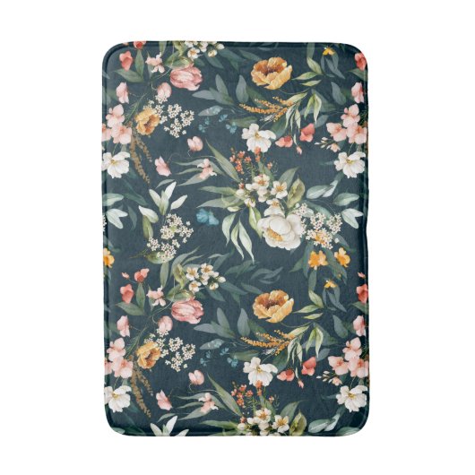 Donkerblauw  stijlventilator badmat (Voorkant Verticaal)