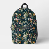 Donkerblauw stijlventilator bedrukte rugzak (Voorkant)