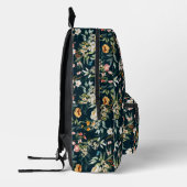 Donkerblauw stijlventilator bedrukte rugzak (Links)