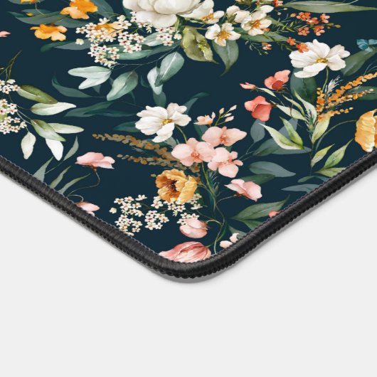 Donkerblauw stijlventilator bureaumat (Hoek)