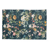 Donkerblauw  stijlventilator kussensloop (Achterkant)