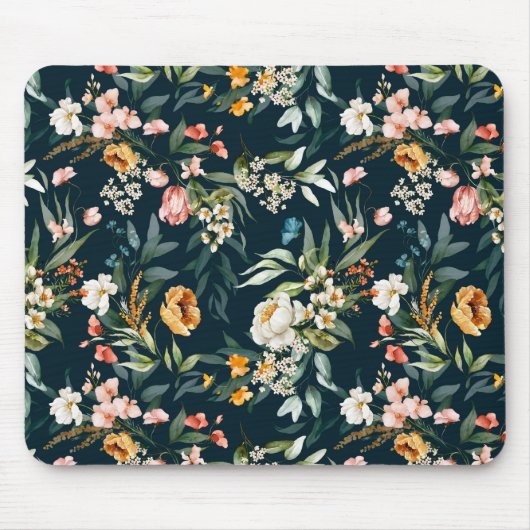 Donkerblauw  stijlventilator muismat (Voorkant)