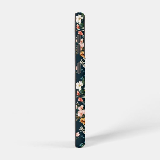 Donkerblauw  stijlventilator samsung galaxy hoesje (Rechterkant)